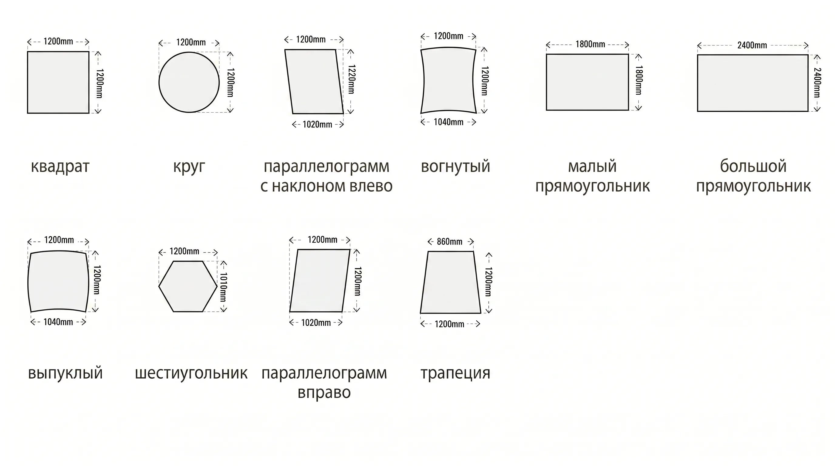 10 форм SKYCEILING Кенопи